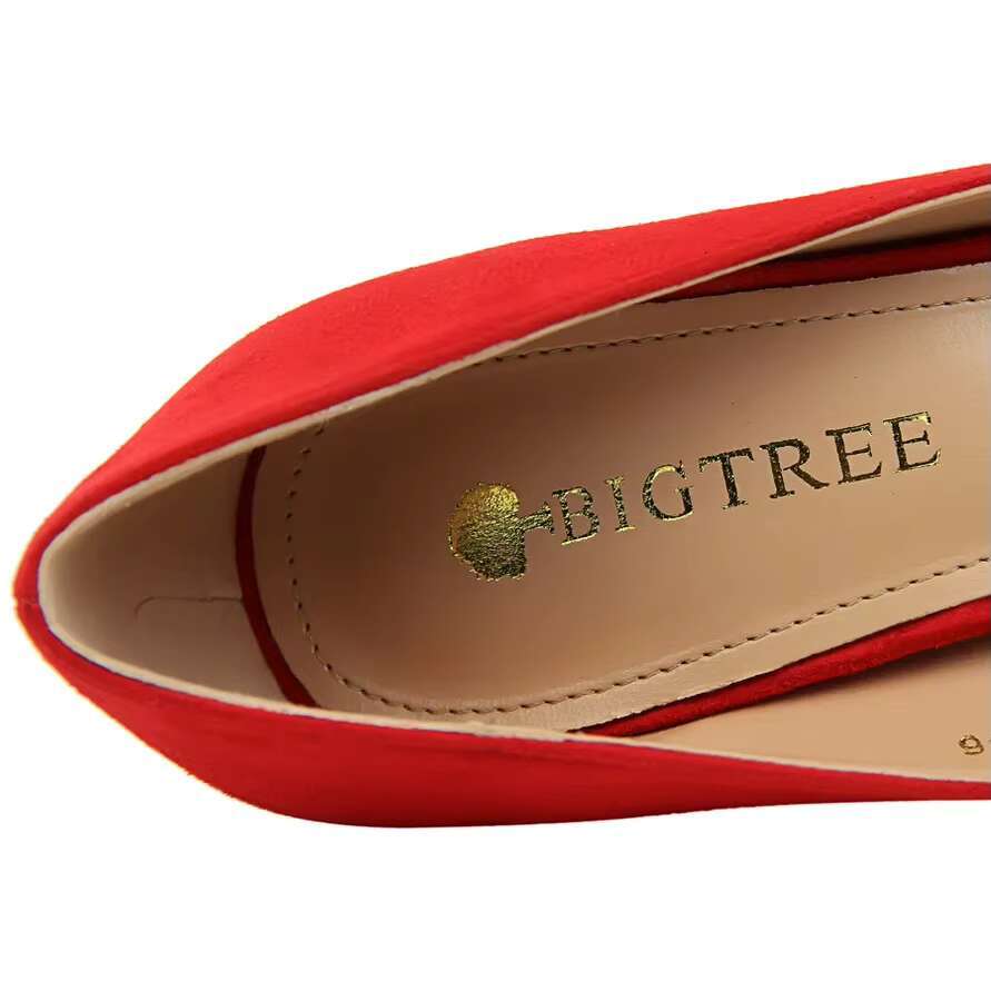 Women 9.5cm High Korean Pumps Lady Wedding Bridal Suede Purple Green Red Stiletto Heels Nightclub Office Party Shoes
