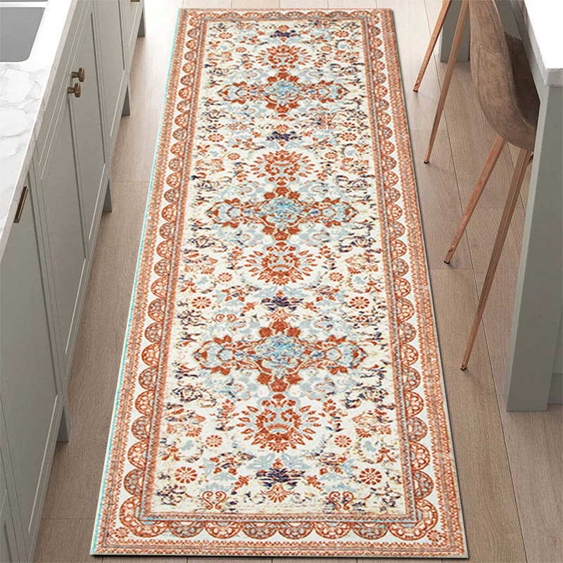 Long Strip Floor Mat Amazon Kitchen Floor Mat Tpr Washed Bottom Carpet Thick Non-slip Dove Velvet Foot Mat