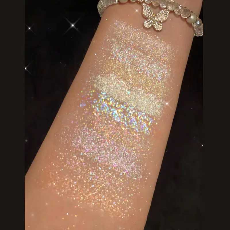 New Arrival New Snowflak Eye Shadow Plate 9colors Winter Explodes Glittering Crystal Enhancing High Gloss Silkworm Ice Snow Drill Eye Shadow Z250121