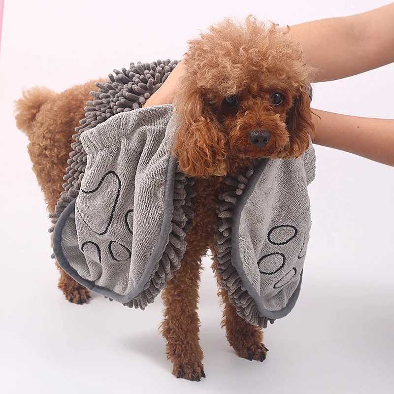 New pet dog absorbent towel pet glove style bath towel nanofiber quick drying bath towel pet cleaning supplies M250118