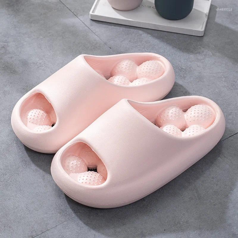 Slippers Waterproof Massage Sole Platform For Bathroom Women Summer Beach Slides Super Soft Anti Slip Slipper Sandals