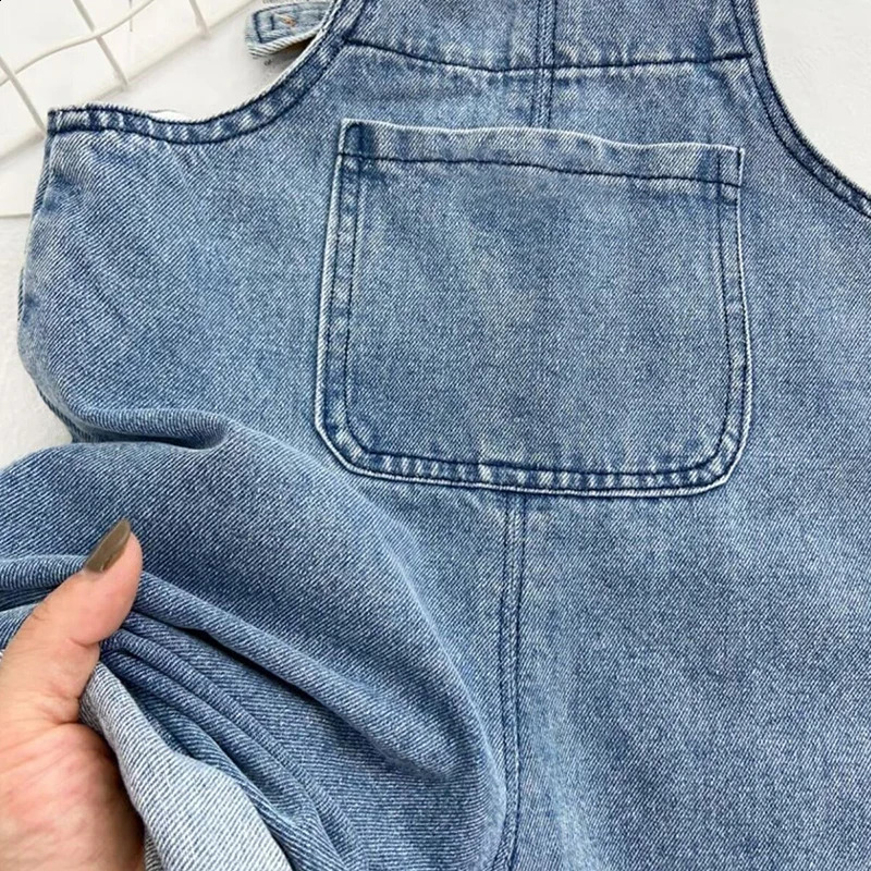 Children Clothes for Baby Girls Boys Overalls Solid Brief Style 15Y Toddler Set Denim Overol Jumpsuits Autumn Outfits 250117