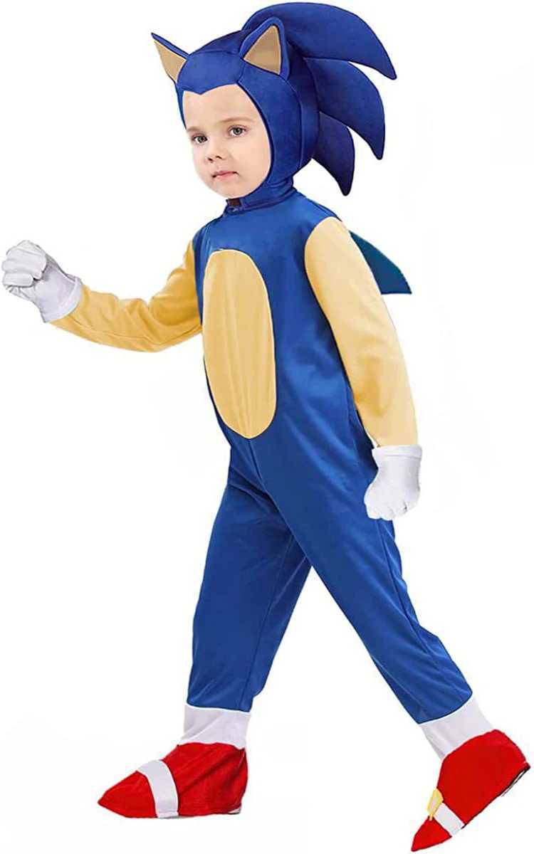 Sonic cosplay costume childrens hedgehog Zentai Halloween party performance costume tight fitting clothes W250117