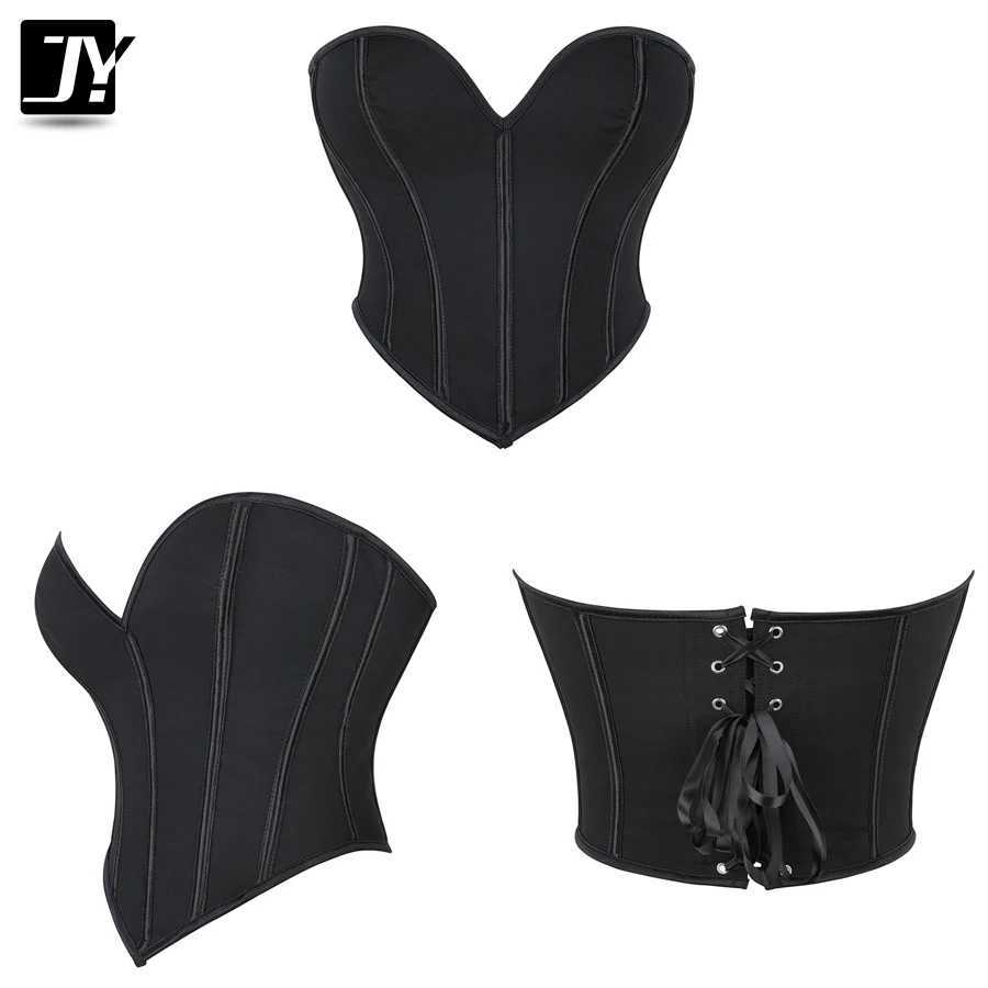 Womens Sexy Sweetheart Neck Crop Tube Tops Strapless Bustier Cami Lace Up Overbust Corset Top Short Torso Corset Body Shaper W250120