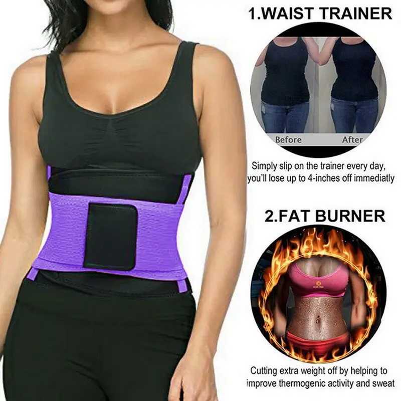 Trainer Waist Shapewear Womens Corset Belts Sweat Tummy Control Slimming Girdle Workout Waist Trainer Gym Body Shaper Corset W250120