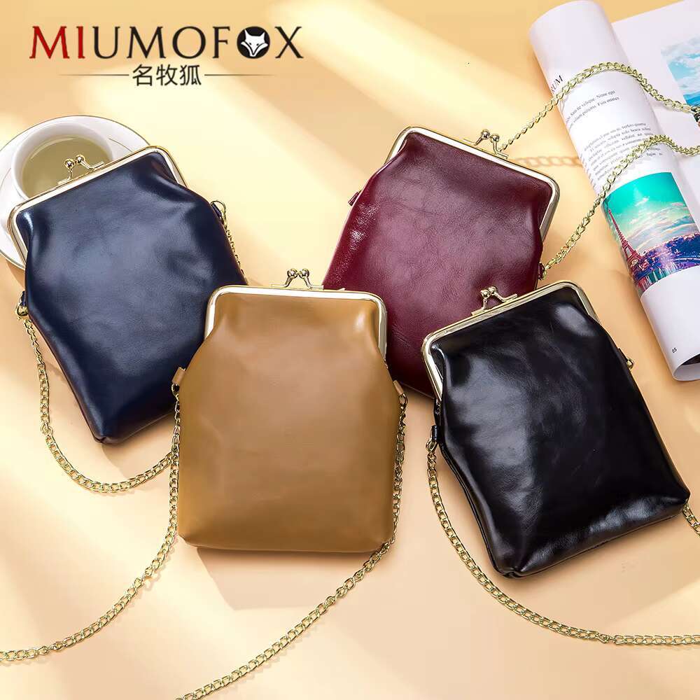 Vintage Mini Women Phone Shoulder Chain Bag Genuine Leather Small Fashion Ladies Crossbody Bags Purses And Handbag