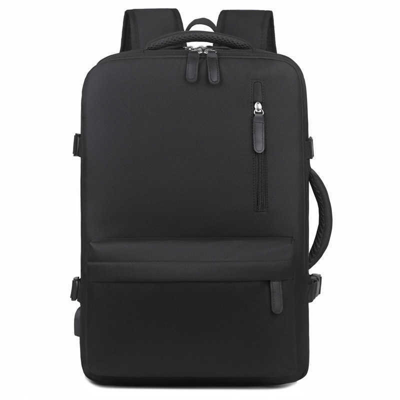 Mens backpack high end large capacity travel bag womens trendy college student backpack expandable laptop bag