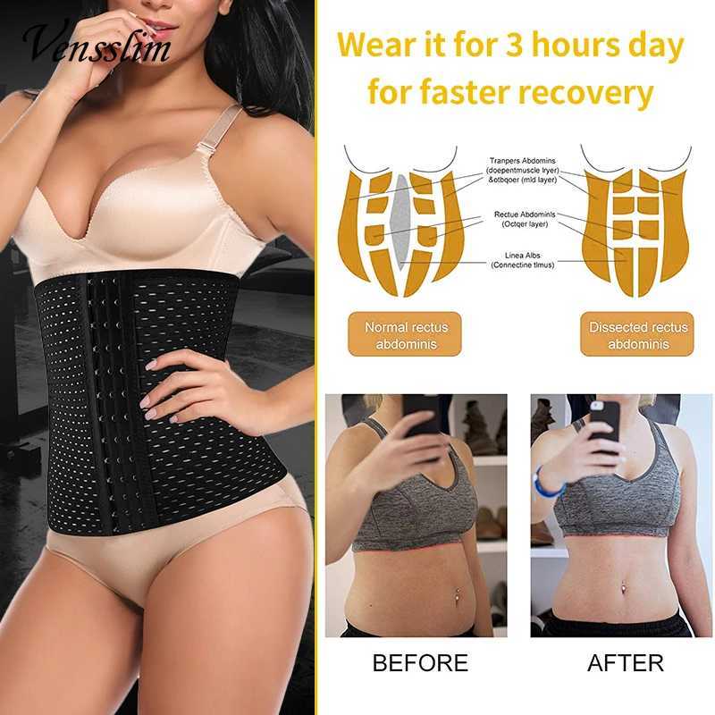Waist Trainer Corset Body Shaper Slimming Belt Women Shapewear Tummy Postpartum Belly Sheath Corrective Modeling Strap W250120