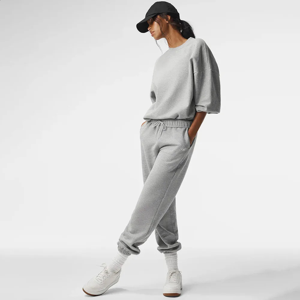 Accolade Sweatpant Workout Yoga Legging Loose Fitness Slacks Sweatpants Cotton Gym Breathable Comfortable Women Pants 250107Z