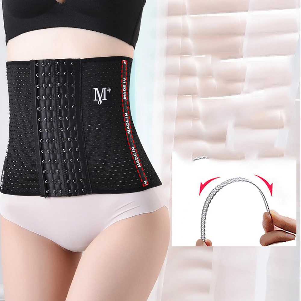 Womens Waist Cinchers Ladies Corset Underwear Shaper Band Body Shaper Building Front Buckle Six Breasted Fiber Slimming Belt W250120
