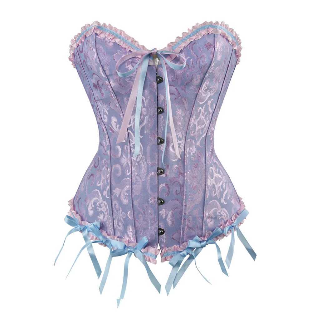 Womens Vintage Overbust Corset Tops Gothic Victorian Lace-up Boned Bustier Shapewear Slimming Waist Shaping Corset W250120