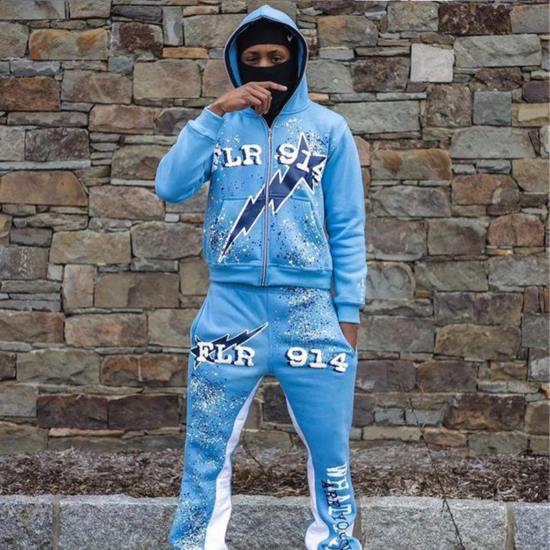 Harajuku Jacket Letter Print Coat Men Women Jackets Zip Hooded Sweatshirt Oversized Long-sleeved Zipper Top Casual Hoodies Y2K 250117