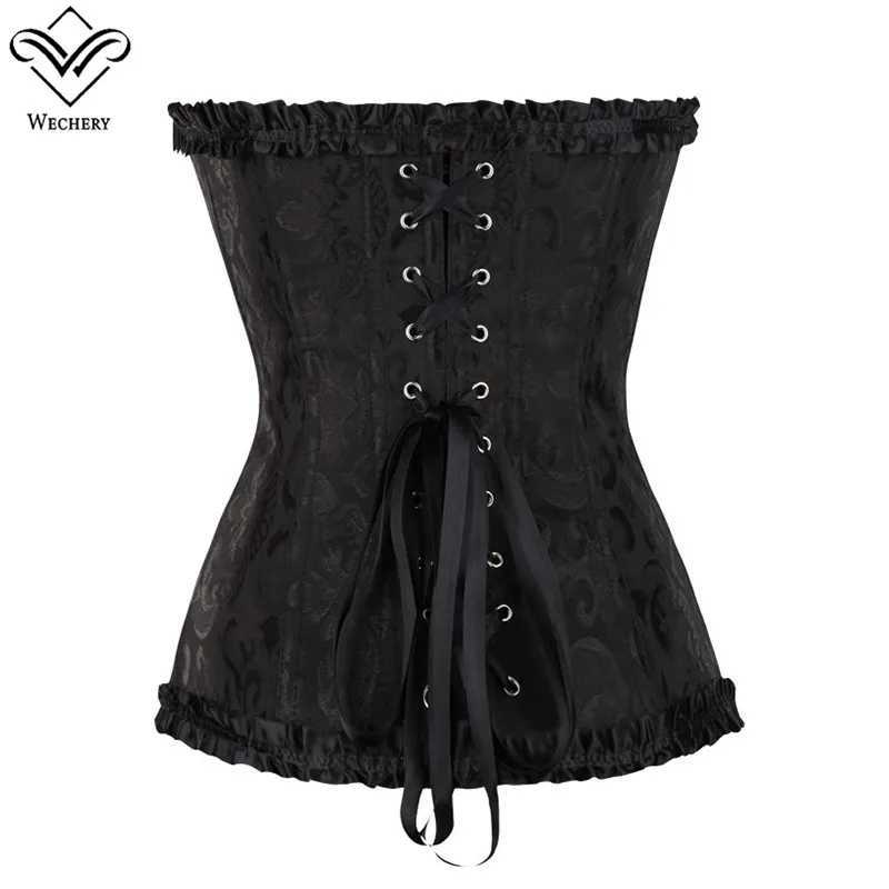 Plus size body Victoria tight corset sleeveless retro full long torso womens Gothic steampunk sexy tight corset XS to 6XL W250120