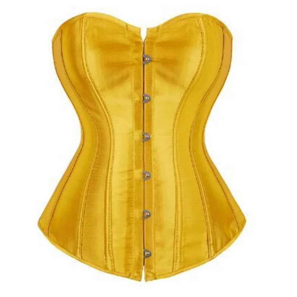 Sexy Satin Corsets Bustiers For Women Vintage Corset Top Plus Size Black Victorian Corset Costume for Wedding Pink Gold Red Blue W250120