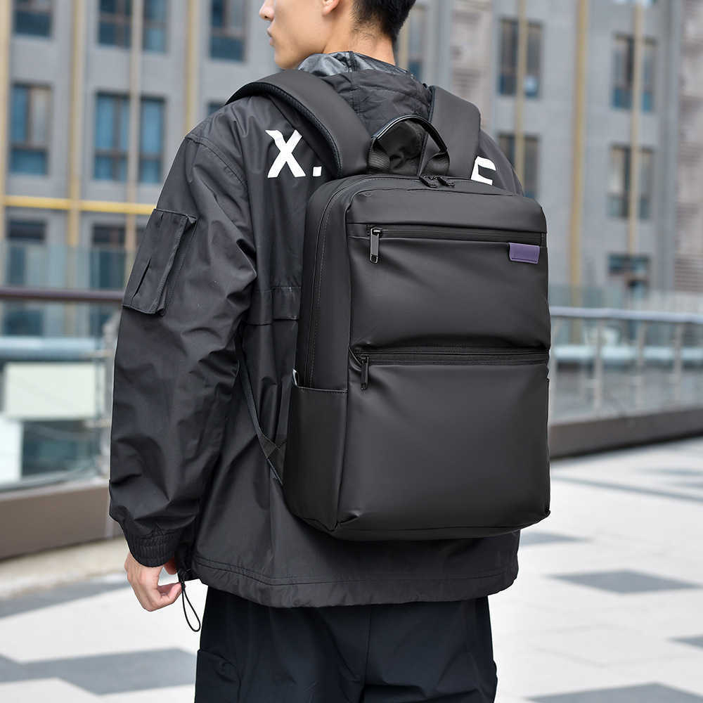 New backpack large capacity and high end feel business computer backpack multifunctional leisure travel bag college student backpack