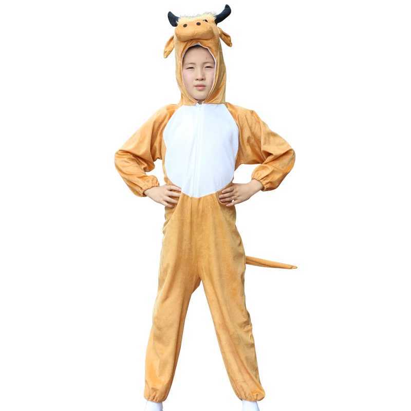 Children Animal Costumes Onesies Jumpsuits Giraffe Sheep Cattle Crocodile Elephant Party Animals Christmas Kids Cosplay Suits W250117