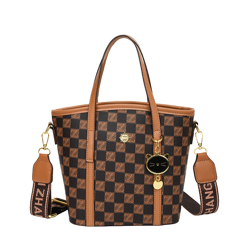 Free shipping new designer bag Shoulder Bags For womans ladies flap fashion printing brown square handbag crossbody Bucket Bag