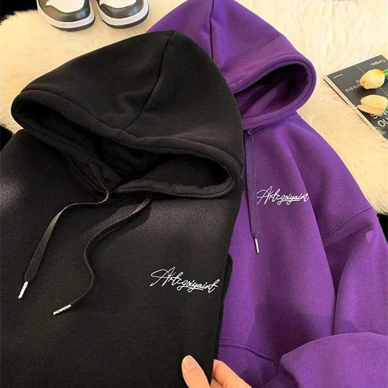 Mens High Street Letter Print Hoodies 2025 New Casual Oversized Fashion Hoodie Mens Y2K Retro Long Sleeve Hoodie W250117