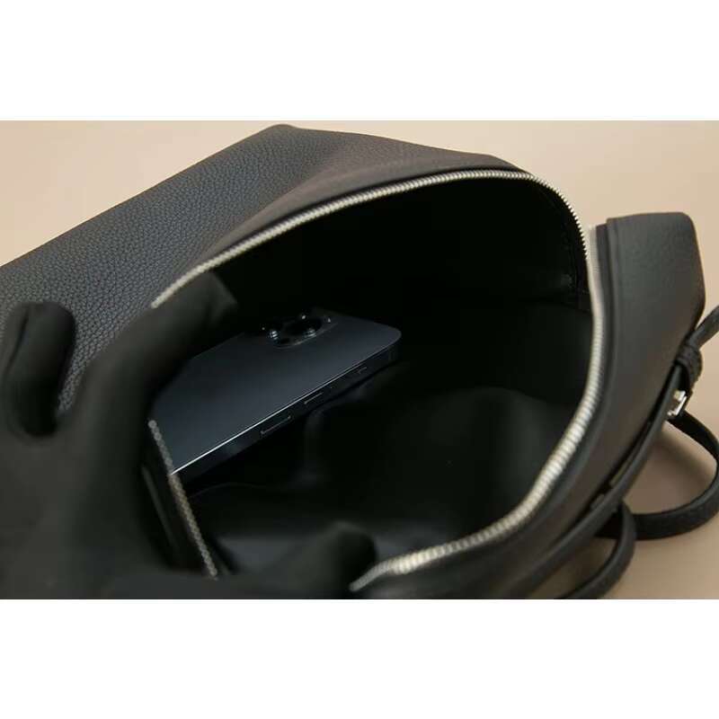 Real Leather First Layer Cowhide Portable Large-Capacity Rice Box Backpack Fashion Casual Versatile Shoulder Bag