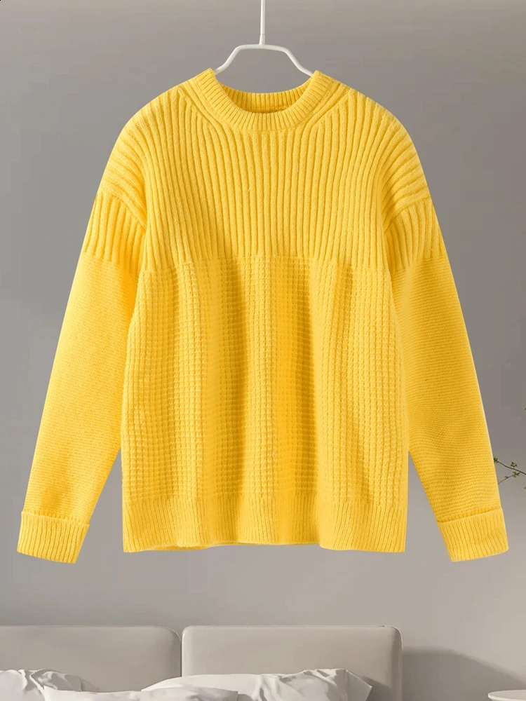 Solid Knit Shorts Sweater Suits Women Casua Loose Round Neck Long Sleeves Pullover Sets Female 2024 Autumn Winter Set 2 Pieces 250113