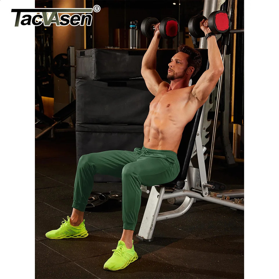 TACVASEN Lightweight Sweatpants Mens Quick Dry Workout Athletic Pants Summer Fitness Elastic Waist Running Gym Hiking Jogger 250122