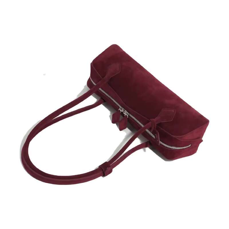 MABULA Retro Suede Genuine Cow Leather Underarm Shoulder Pouch Trend Brand High Quality Ladies Commuter Bag Fashion Phone Purse
