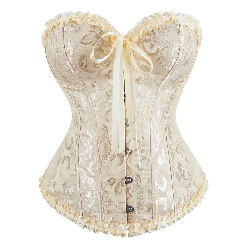 Corsets Top Bustiers Body Shaper for Women Overbust Corset Sexy Jacquard Lingerie Vintage Victorian Costume Plus Size Corset W250120