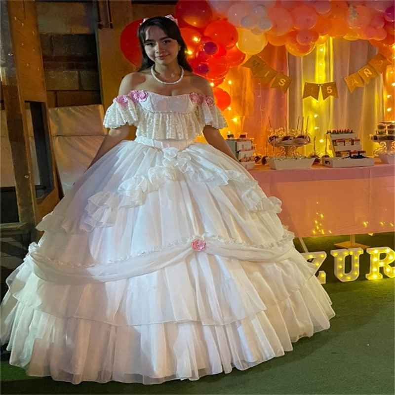 Folklorico Mexican Quinceanera Dresses Mariachi Gothic Vestio De Novias 2025 Masquerade Fifteen Birthday Dress Sweet 16 Prom Dress 1860s Civil Vestio 