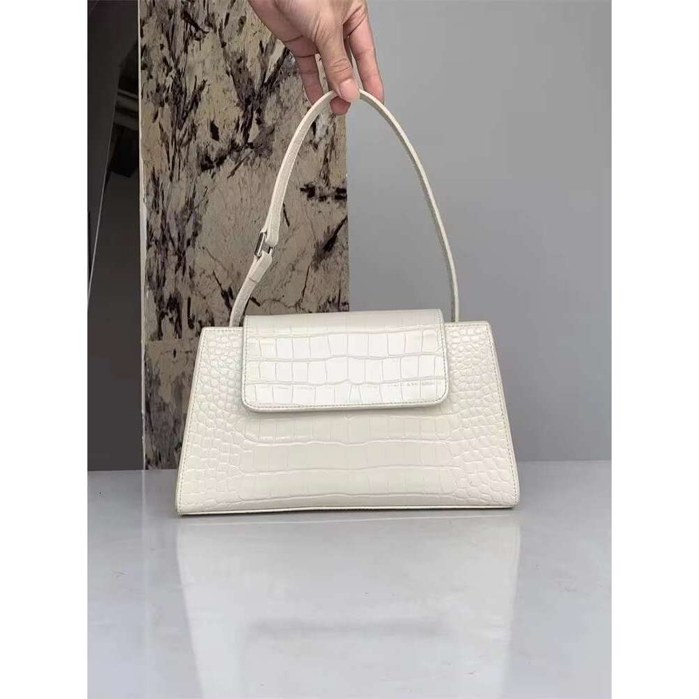 Elegant Ladies Crocodile Pattern Split Leather Underarm Bag Women Party Flap Totes Handbag Fashion Office Work Shoulder Bags