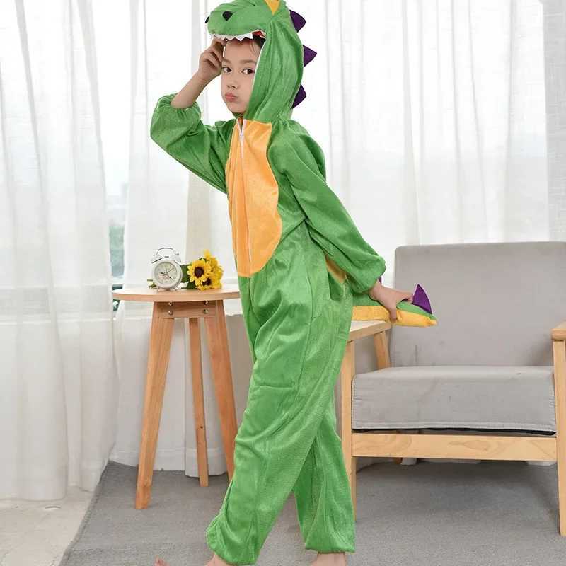 Cosplay Anime Dinosaur Costumes Sets for Children Christmas Carnival Party Jumpsuit Unisex Stage Performance Costume W250117