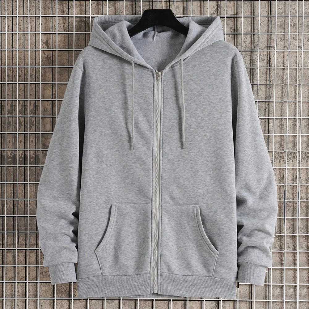 4-color zipper jacket autumn thin wool jacket solid color zipper sportswear W250117