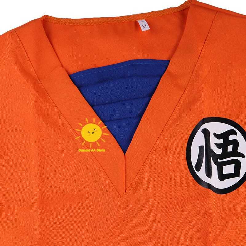 Halloween Kids Adult Goku Costume Anime Son Goku Cosplay Costume Uniform Wig Gift Halloween Carnival Party Clothes for Man Woman W250117
