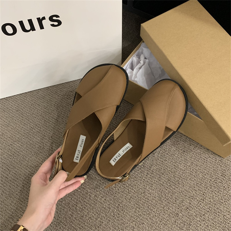 free shipping designer sandals 2025 Summer New Fashionable Women's Shoes Baotou slippers Versatile
