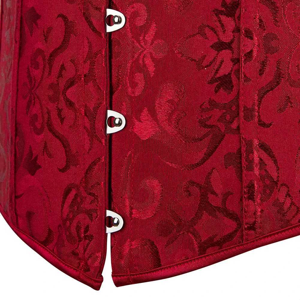 Gothic steampunk tight corset waist training corset classic bridal embroidery corset retro carnival party costume W250120