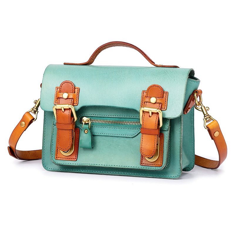 Crossbody Genuine Leather British Personalized Handheld Women's Fashion Small Commuter Shoulder Bag