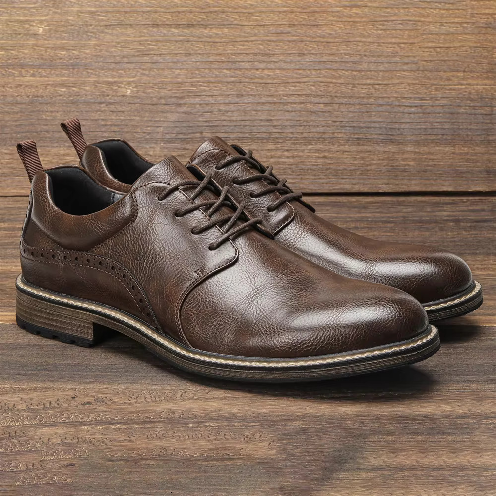 40~46 Casual Fashion Brand Comfortable 2024 Leather Shoes Men #Kd726