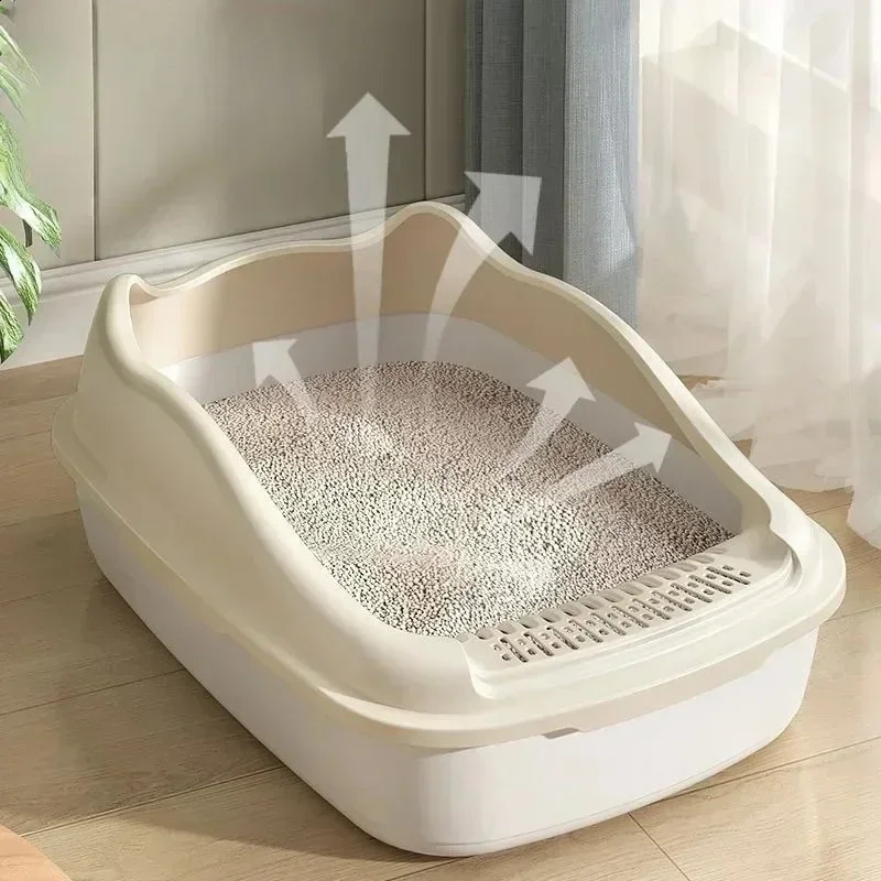 Cat Litter Box Small Size Pet Sandbox for Kitty Anti-Splash Cats Toilet 250120