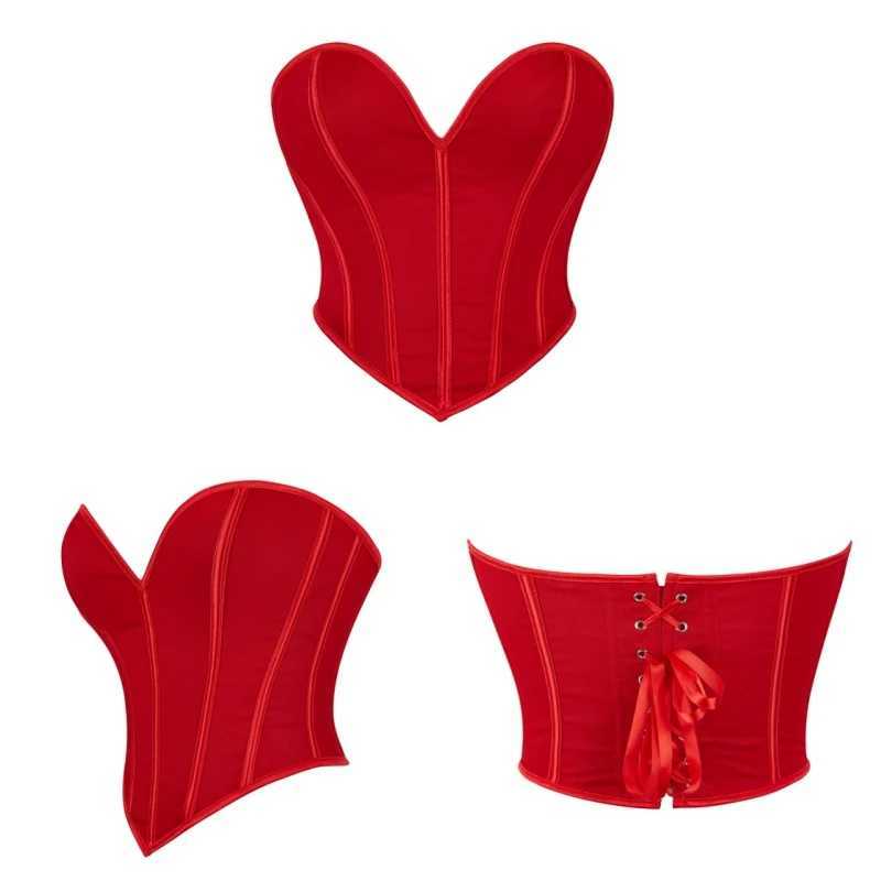 Womens Sexy Sweetheart Neck Crop Tube Tops Strapless Bustier Cami Lace Up Overbust Corset Top Short Torso Corset Body Shaper W250120