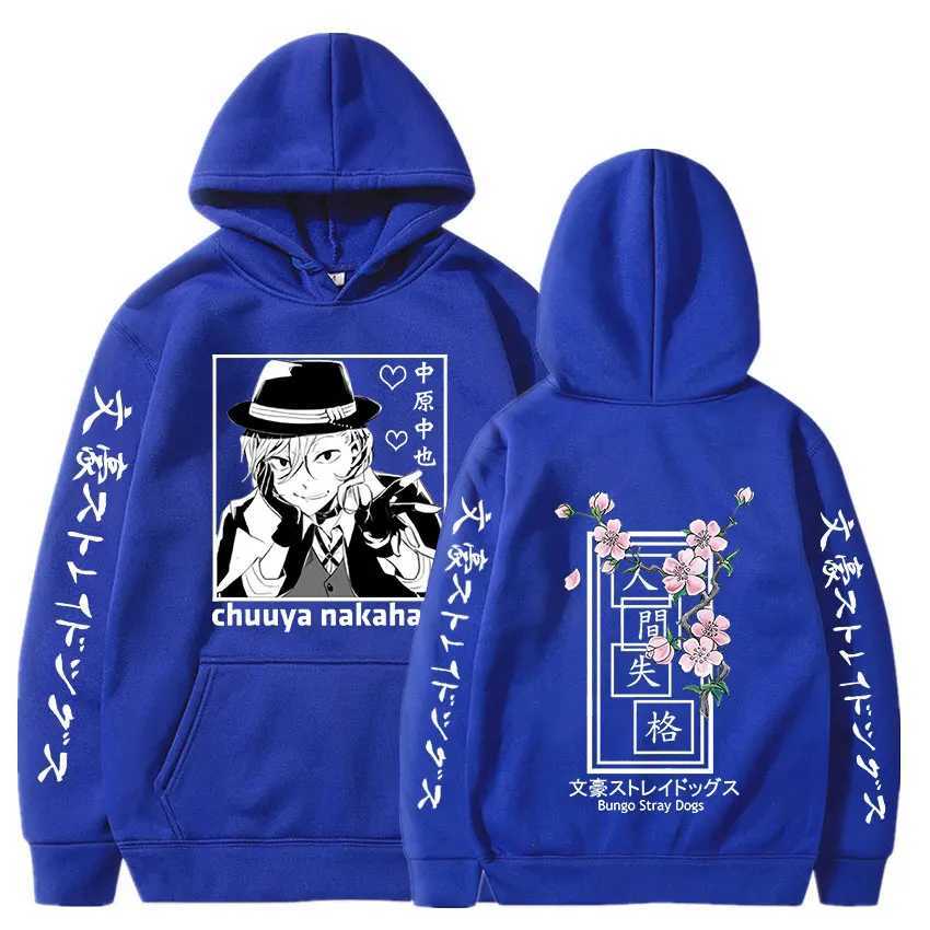 Harajuku Anime Bungo Stray Dogs Nakahara Chuuya Hoodies For Men Women Oversized Hoodies Harajuku Y2k Streetwear Sweatshirt W250117