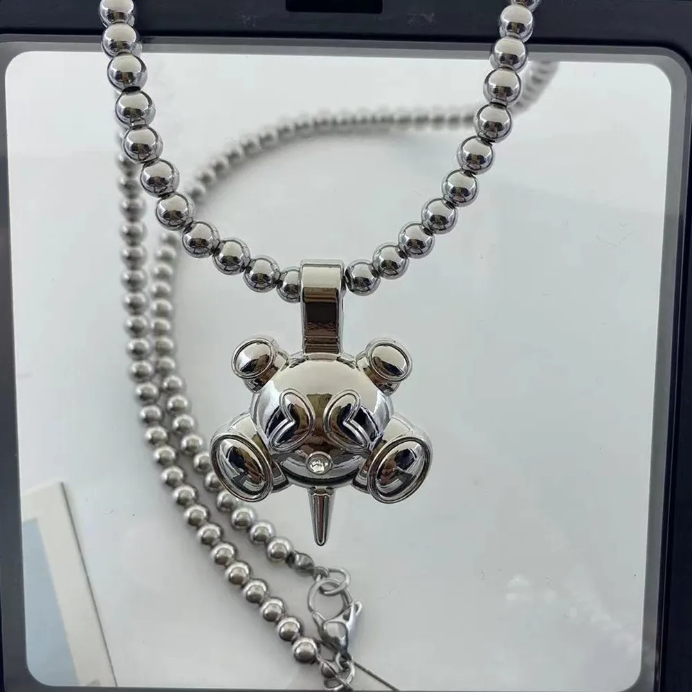 Quad Ball Pendant Hip Hop Style Stainless Steel Jewelry Mens and Womens Fashion Personality Necklace Collection Wholesale 250121bj
