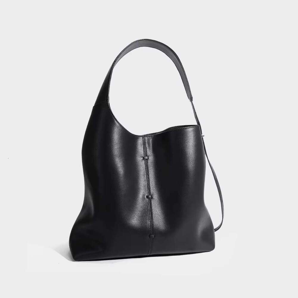 Designer Women's Shoulder Bag With Genuine Cow Leather Large Capacity Casual Tote Yellow Hobo Ladies Handbag 2024 Fall