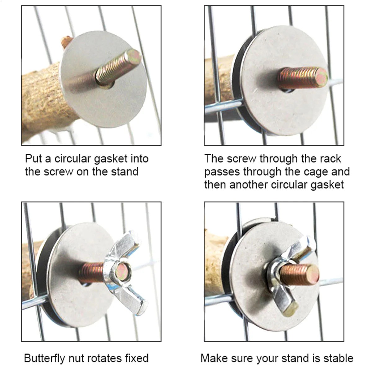 Bird Perch Paw Grinding Fork Natural Wood Bird Stand for Parakeets Chewing Exercise Branches Bird Cage Accessories for Cockatiel 250121