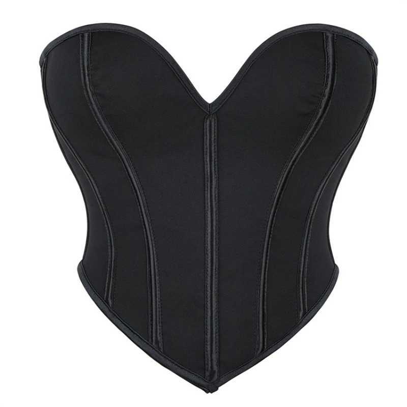 Womens Sexy Sweetheart Neck Crop Tube Tops Strapless Bustier Cami Lace Up Overbust Corset Top Short Torso Corset Body Shaper W250120