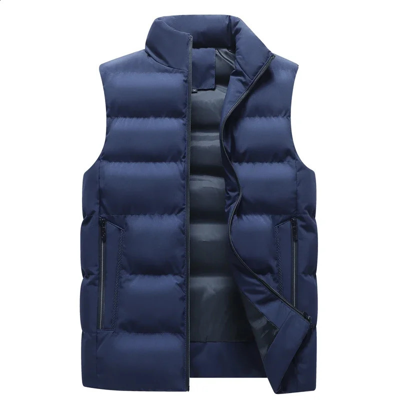 8XL Spring Men Casual Sleeveless Vests Jacket Mens Autumn Winter Warm Windproof Waistcoat Fashion Outwear Vest Jackets Male 250114