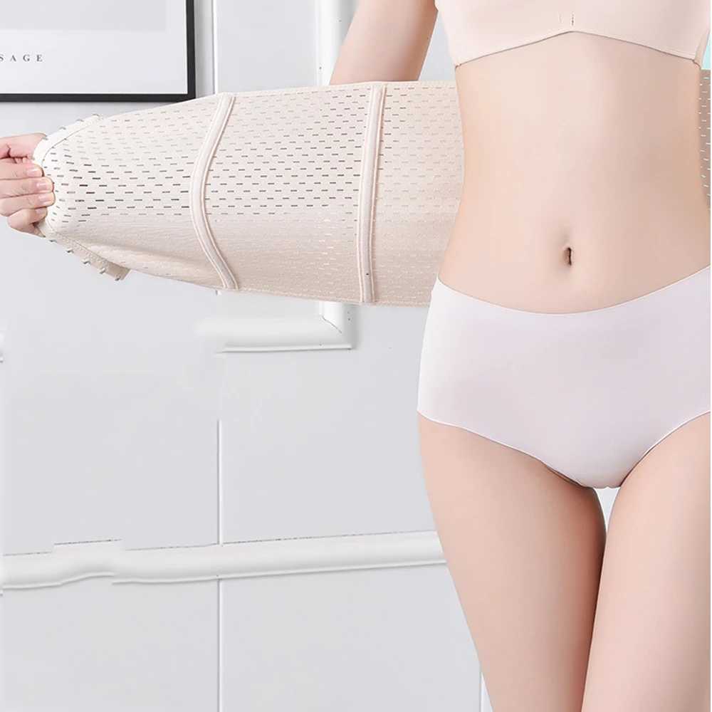 Womens Waist Cinchers Ladies Corset Underwear Shaper Band Body Shaper Building Front Buckle Six Breasted Fiber Slimming Belt W250120