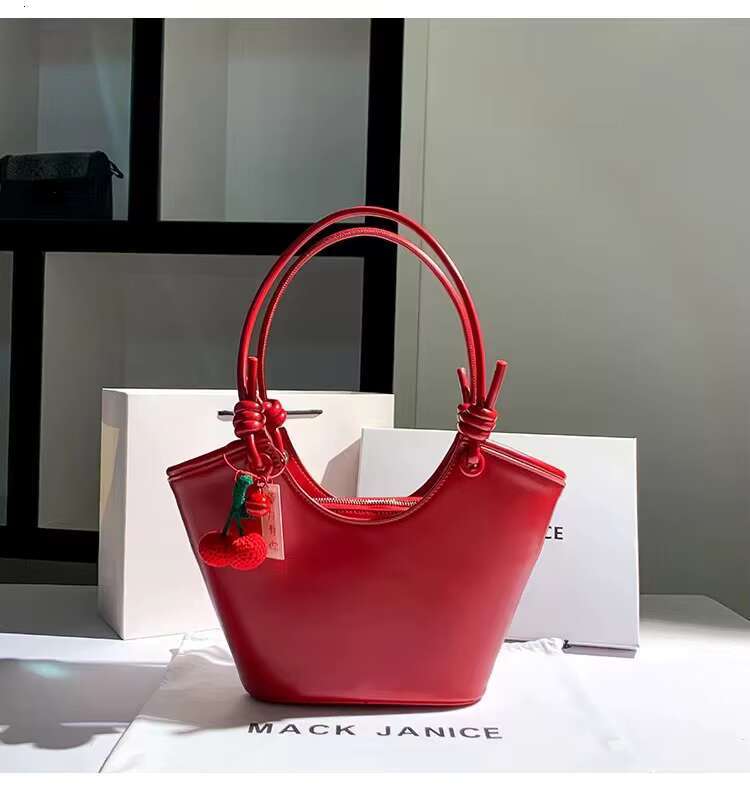 Autumn Fashion Textured Leather Bucket High Quality Women's Handbag Shoulder Underarm Lady Purse Female Casual Bag