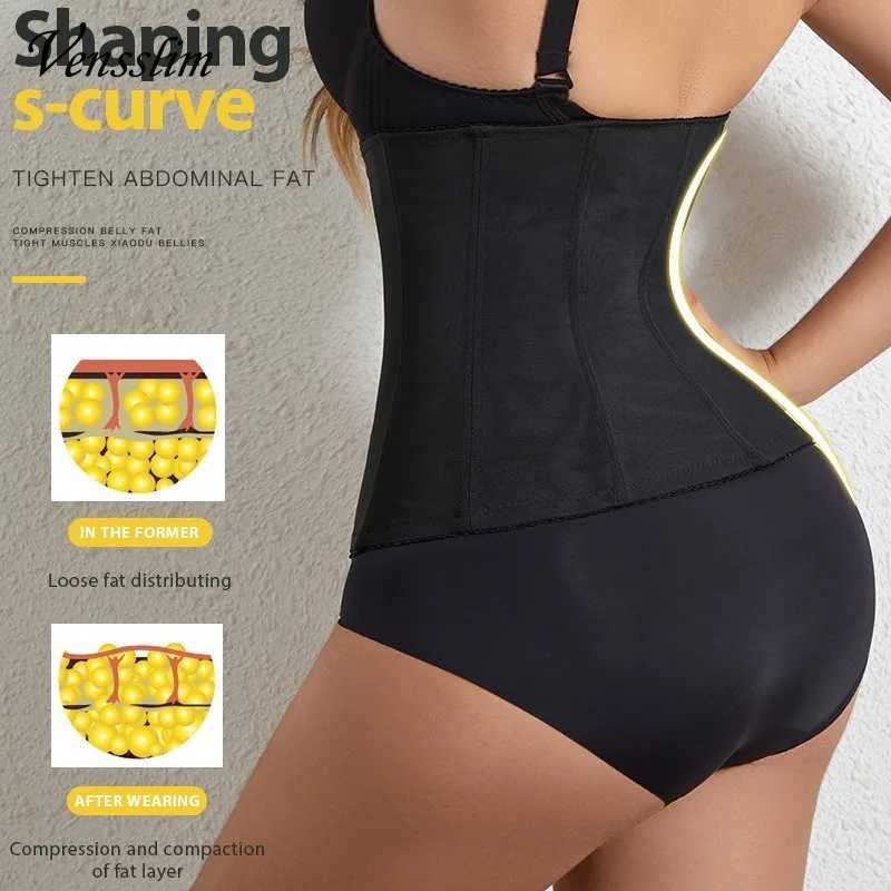 Vensslim S-6XL Plus Size Waist Trainer Corset Women Body Shaper Slimming Belt Tummy Control Hooks Wrap Belly Compression Strap W250120