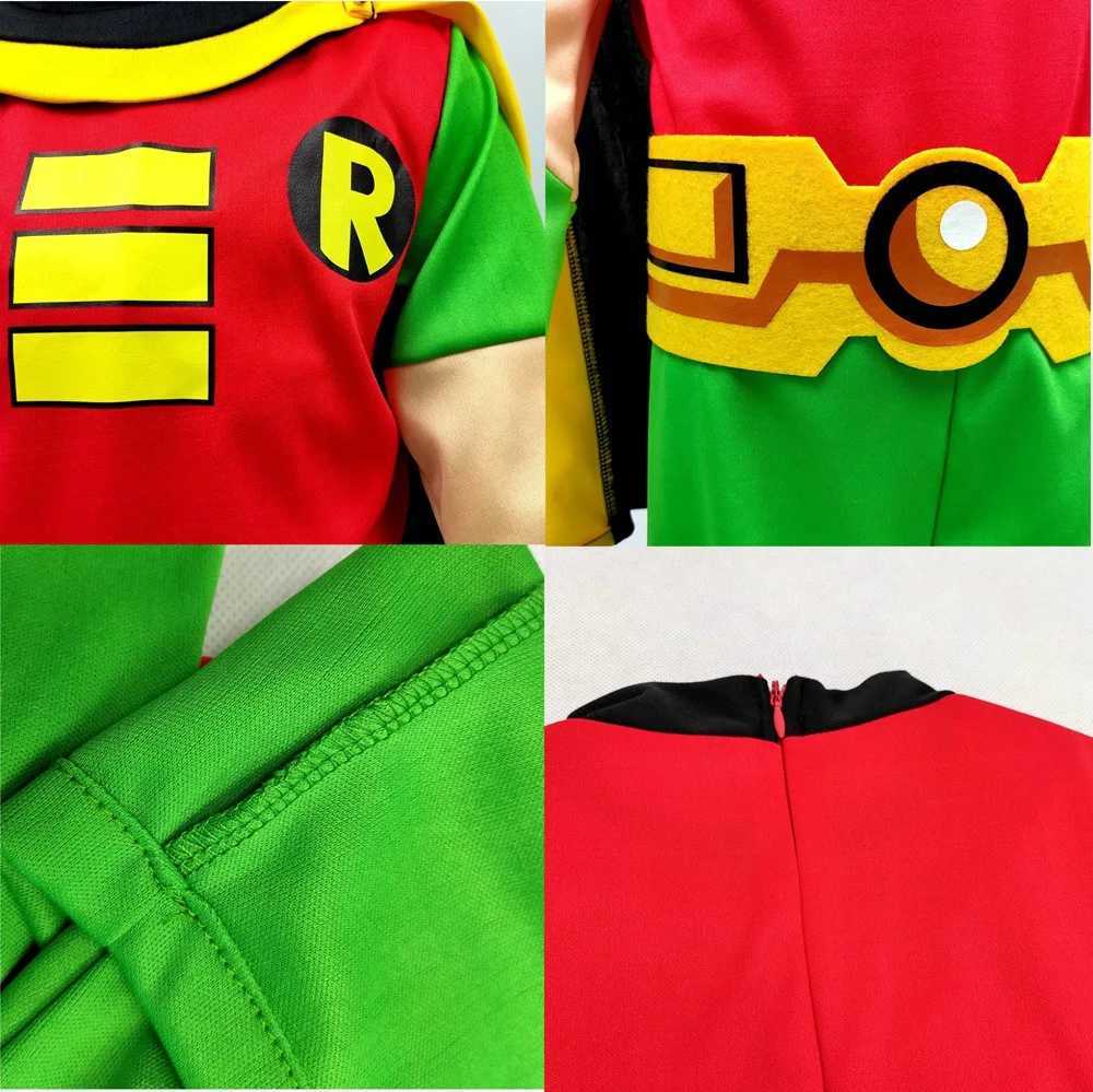 Robin Movie Character Halloween Cosplay Costume Muscle Jumpsuits Bodysuit Children CHIRISTMAS Super Hero CLOTHES W250117