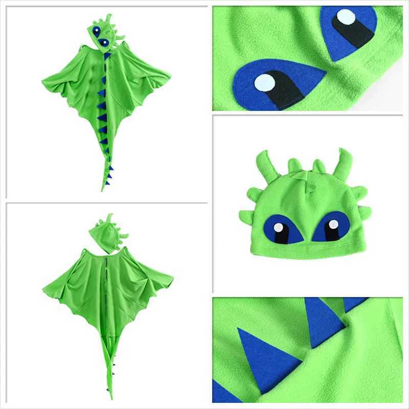 Toothless Dragon Costume Dinosaur Cape Child Costume Dragon Dress Up Girls Boys Halloween Costumes Cosplay Dinosaur Costume W250117