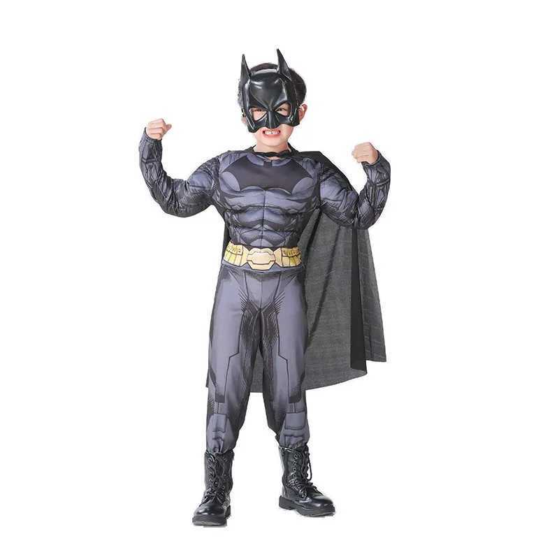 2024 New Childrens Halloween Vampire Batman Cos Muscle Show Costume American Blackhorn Bat Costume W250117
